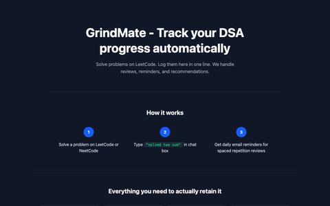 GrindMate — screenshot