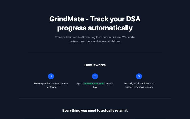 GrindMate — screenshot