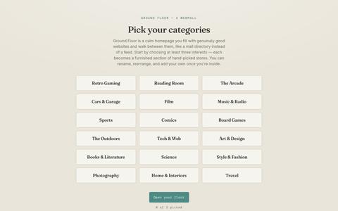 Ground Floor — a webmall — screenshot