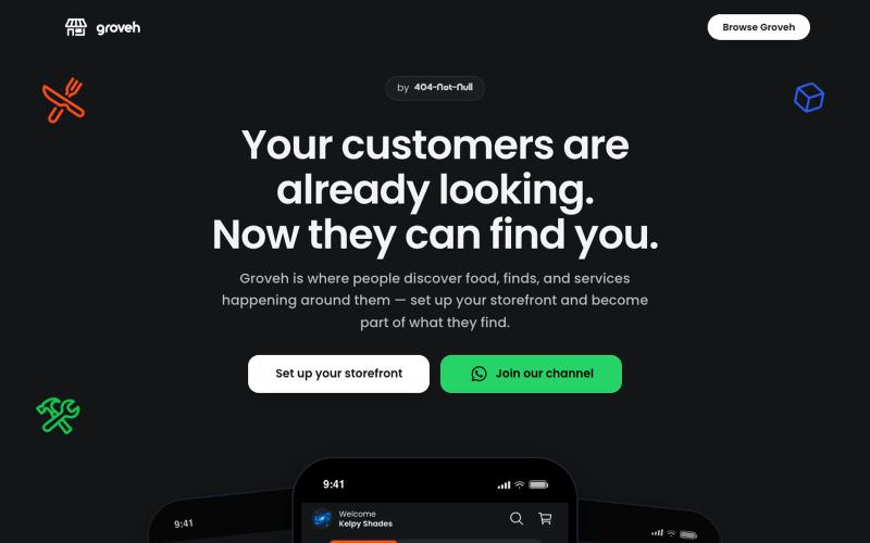 Groveh — Discover. Offer. Connect. — screenshot