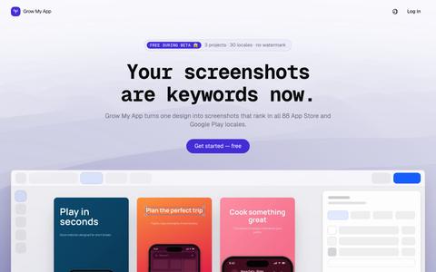 Screenshots that rank - Grow My App — screenshot