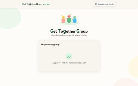 Get Together Group - Hitta det bästa datumet för alla — screenshot