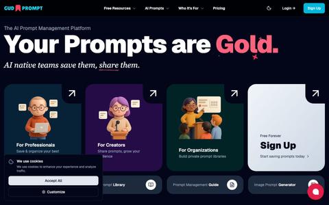 Efficient Prompt Management System · Gud Prompt — screenshot