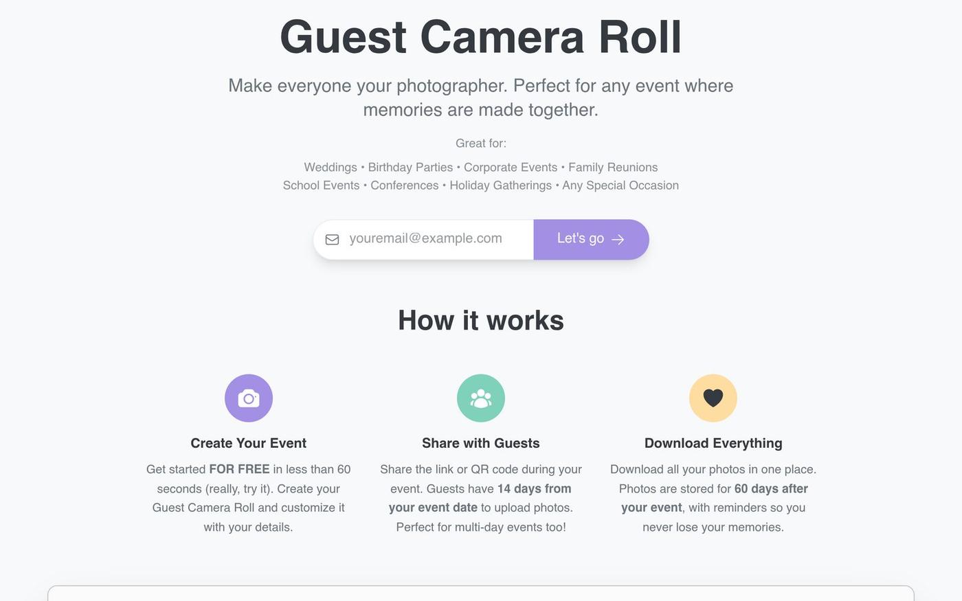 Guest Camera Roll — screenshot
