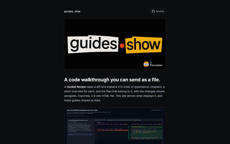 guides.show · portable Guided Reviews — screenshot