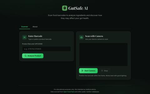 GutSafe AI — screenshot