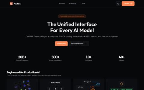 Guts AI: The Unified Interface for Every AI Model — screenshot