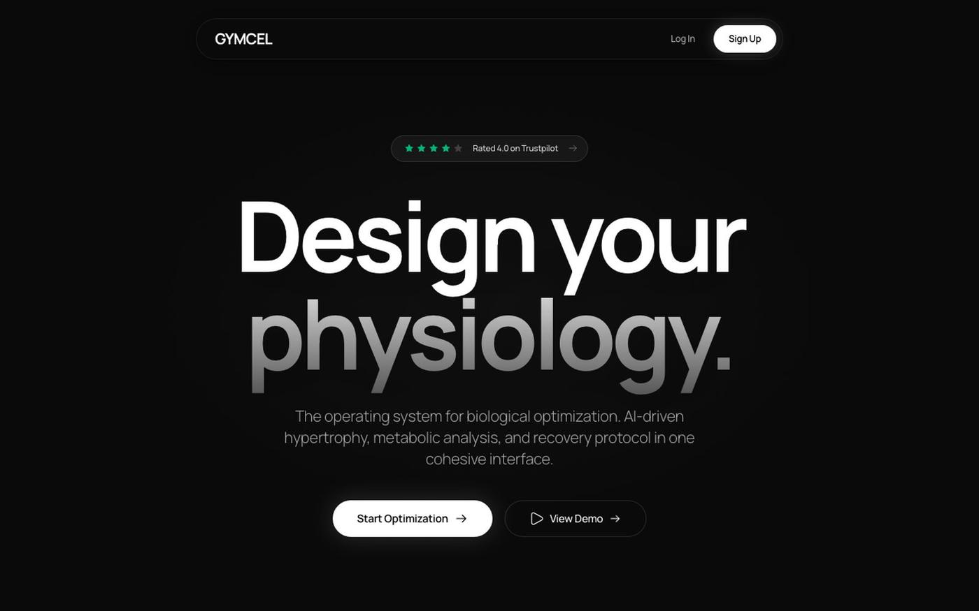 Gymcel - Design Your Physiology — screenshot