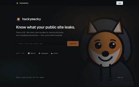 hackymacky — screenshot