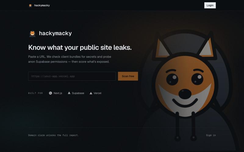 hackymacky — screenshot