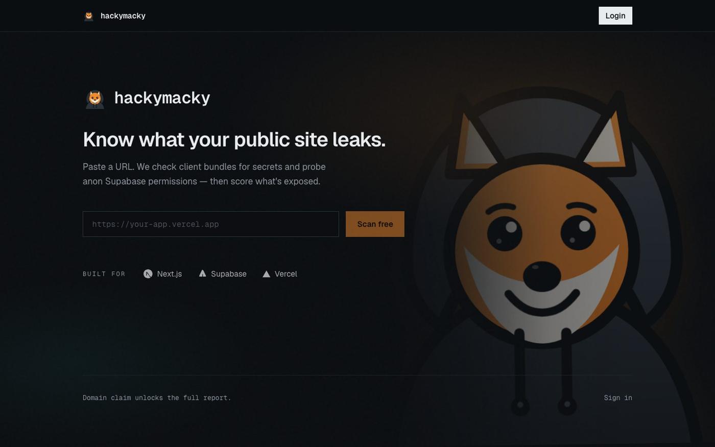 hackymacky — screenshot