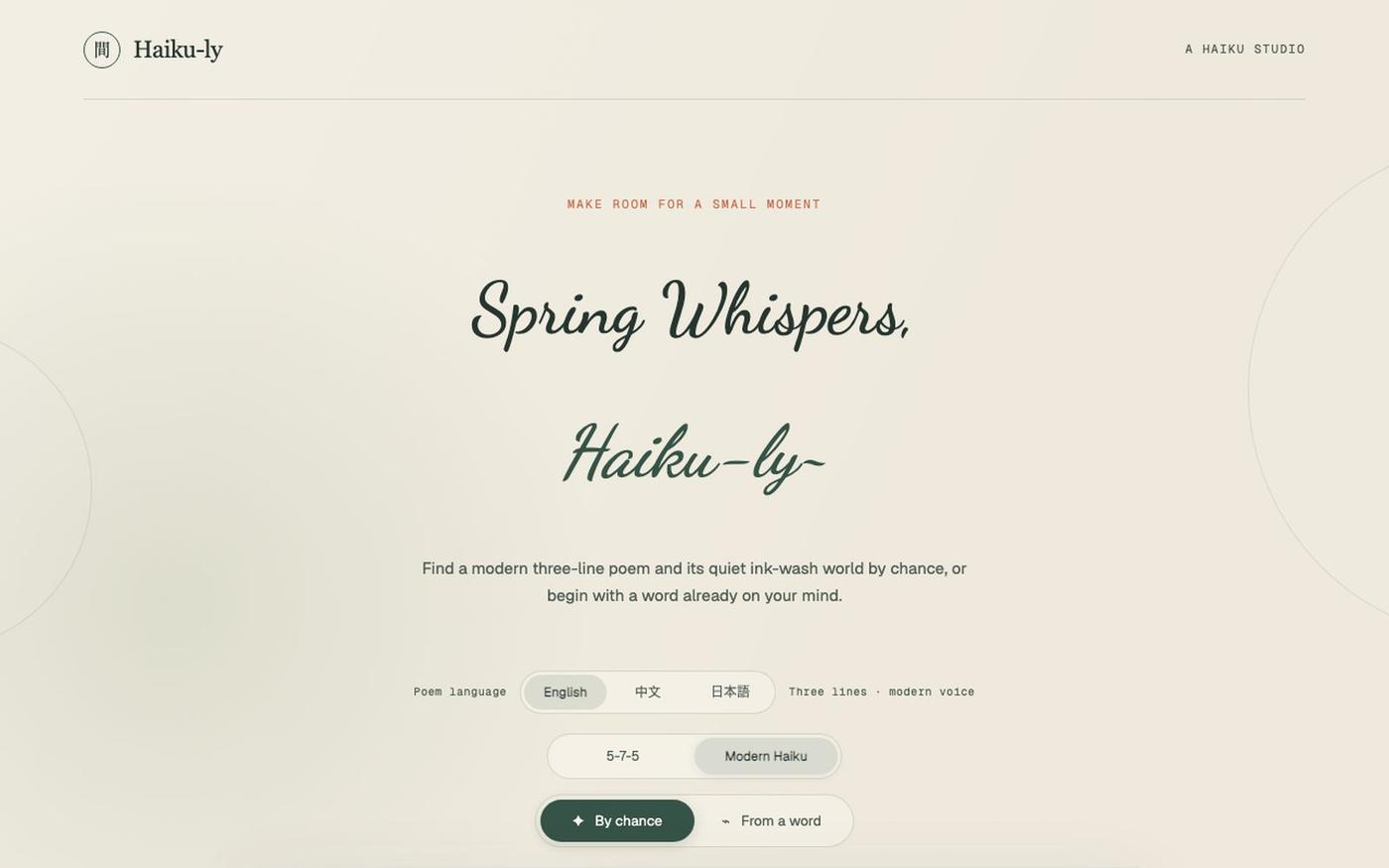 Spring Whispers, Haiku-ly~ — screenshot