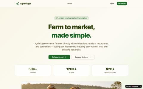 Agribridge — Farm to Market, Made Simple — screenshot