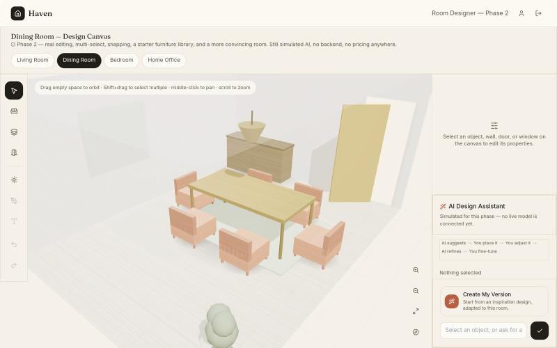 Haven — Room Designer — screenshot