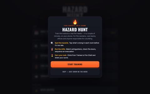 Hazard Hunt — Fire Safety Training Game — screenshot