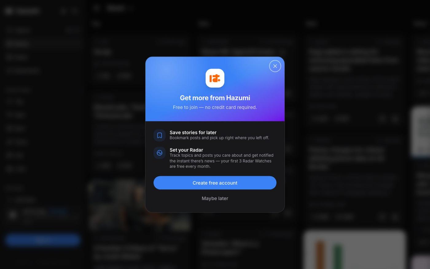 Hazumi News — Hacker News, Reimagined | Hazumi News — screenshot