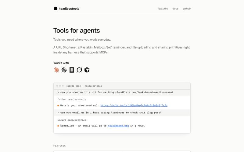 headlesstools — screenshot