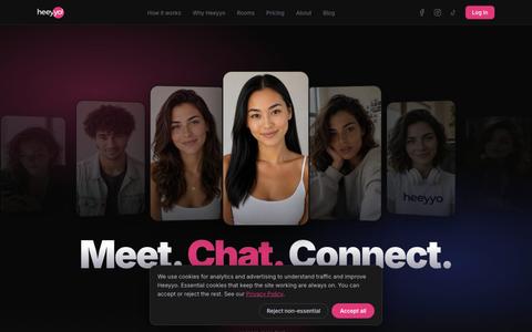 Heeyyo — Free Anonymous Chat Rooms. Meet People Online. — screenshot