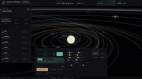 Helios Control — Mission Supervision — screenshot