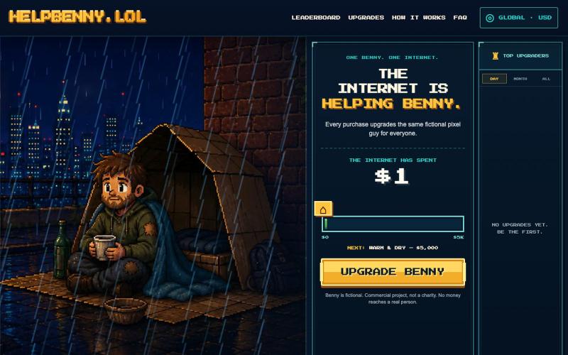 Help Benny ✦ The Internet is Helping Benny — screenshot