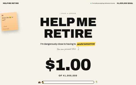 HELP ME RETIRE — screenshot