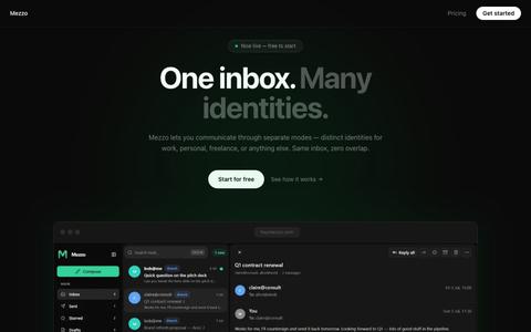 Mezzo - Intentional Mail — screenshot