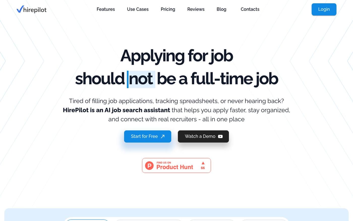 HirePilot - AI Job Search Assistant | Apply Faster | HirePilot — screenshot