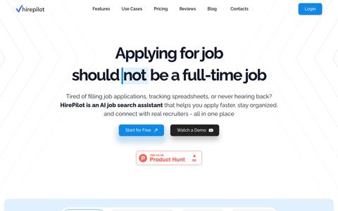 HirePilot - AI Job Search Assistant | Apply Faster | HirePilot — screenshot