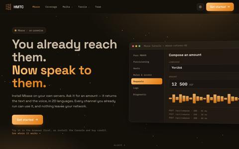 HMTC — Democratizing AI in local languages — screenshot