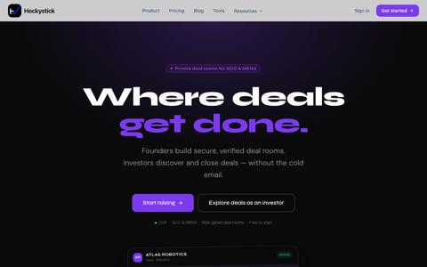 Hockystick — Where deals get done — screenshot