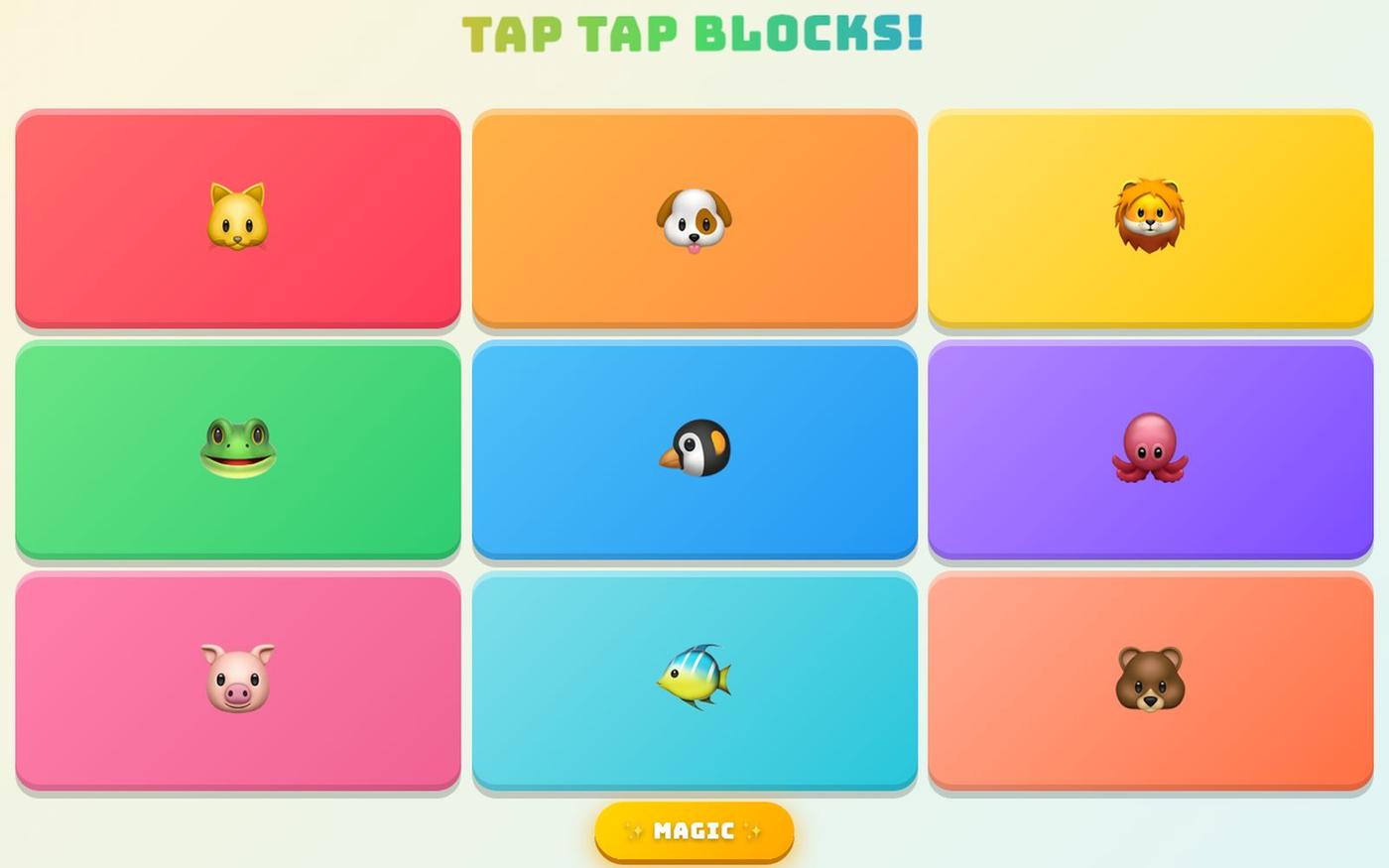 Tap Tap Blocks! — screenshot