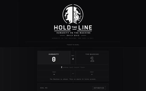 Hold The Line - humanity vs the machine, one duel a day! — screenshot