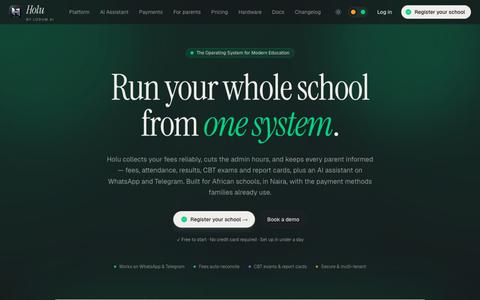 Holu — The Operating System for Modern Education — screenshot