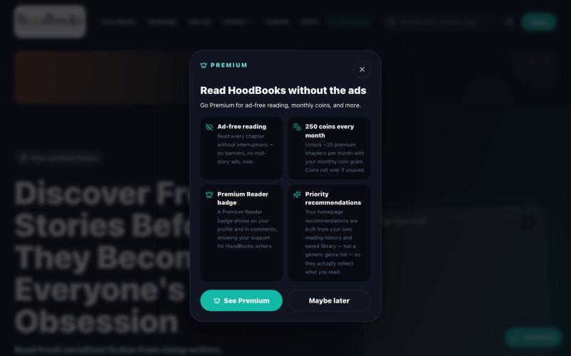 HoodBooks — screenshot