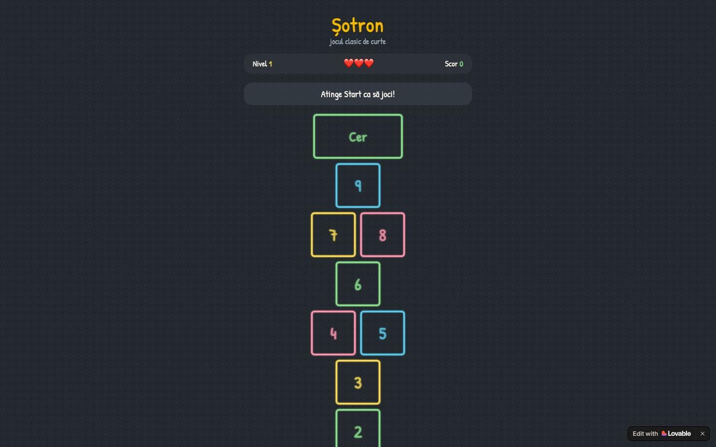 Șotron — Joc de Șotron Clasic — screenshot