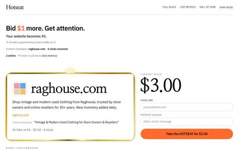 HOTSEAT — Claim the #1 Spot — screenshot