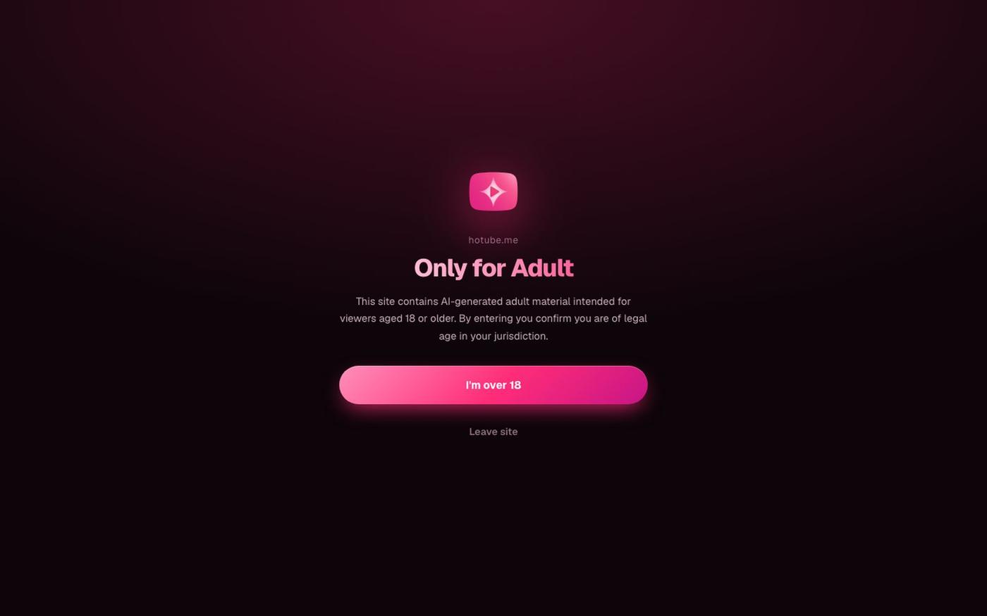 AI Porn Generator — Make NSFW AI Videos | Hotube — screenshot