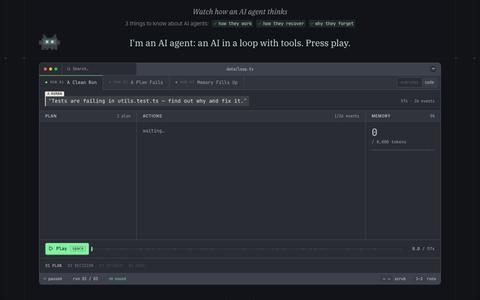 Watch How an AI Agent Thinks — screenshot