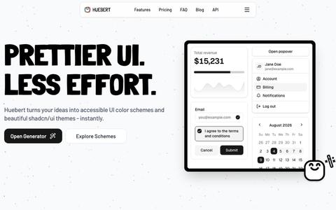 The UI color scheme generator — screenshot