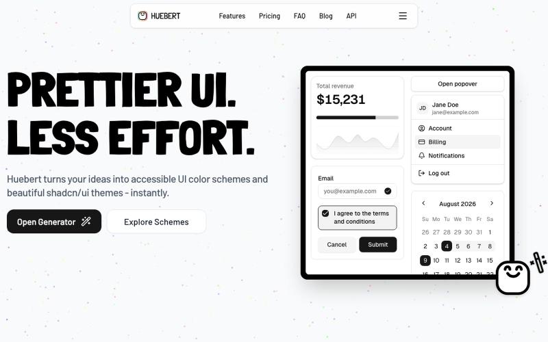 The UI color scheme generator — screenshot