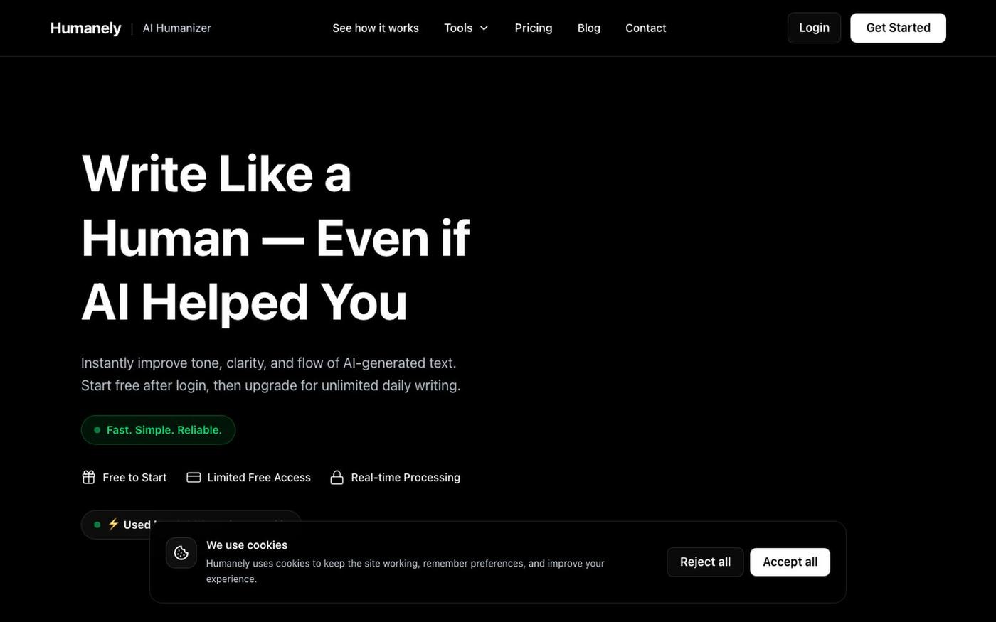 Humanely — screenshot