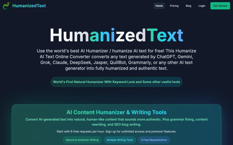 HumanizedText - AI Text Humanizer — screenshot
