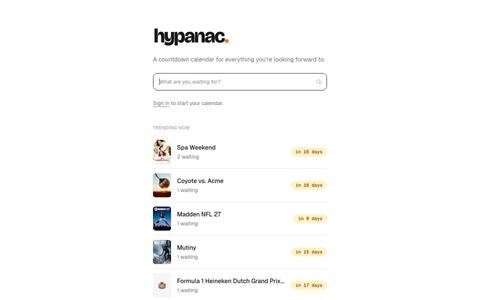 hypanac — screenshot