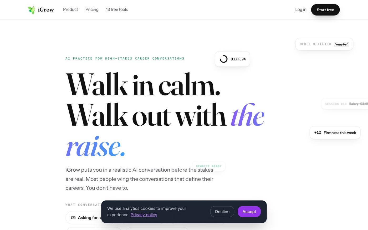AI-Powered Soft Skills Training Platform for Professionals — screenshot