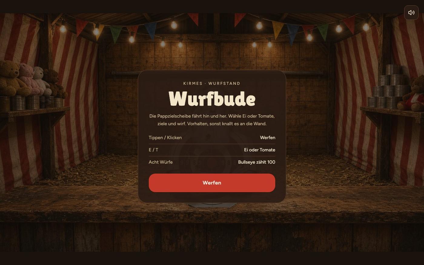 Wurfbude — screenshot