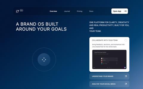 The Brand OS for Founders and Creative Teams — screenshot