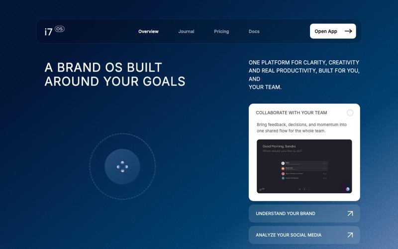 The Brand OS for Founders and Creative Teams — screenshot