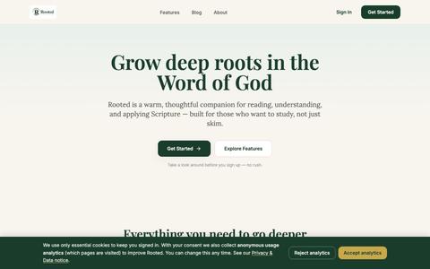 Rooted — Study, Understand, Apply — screenshot
