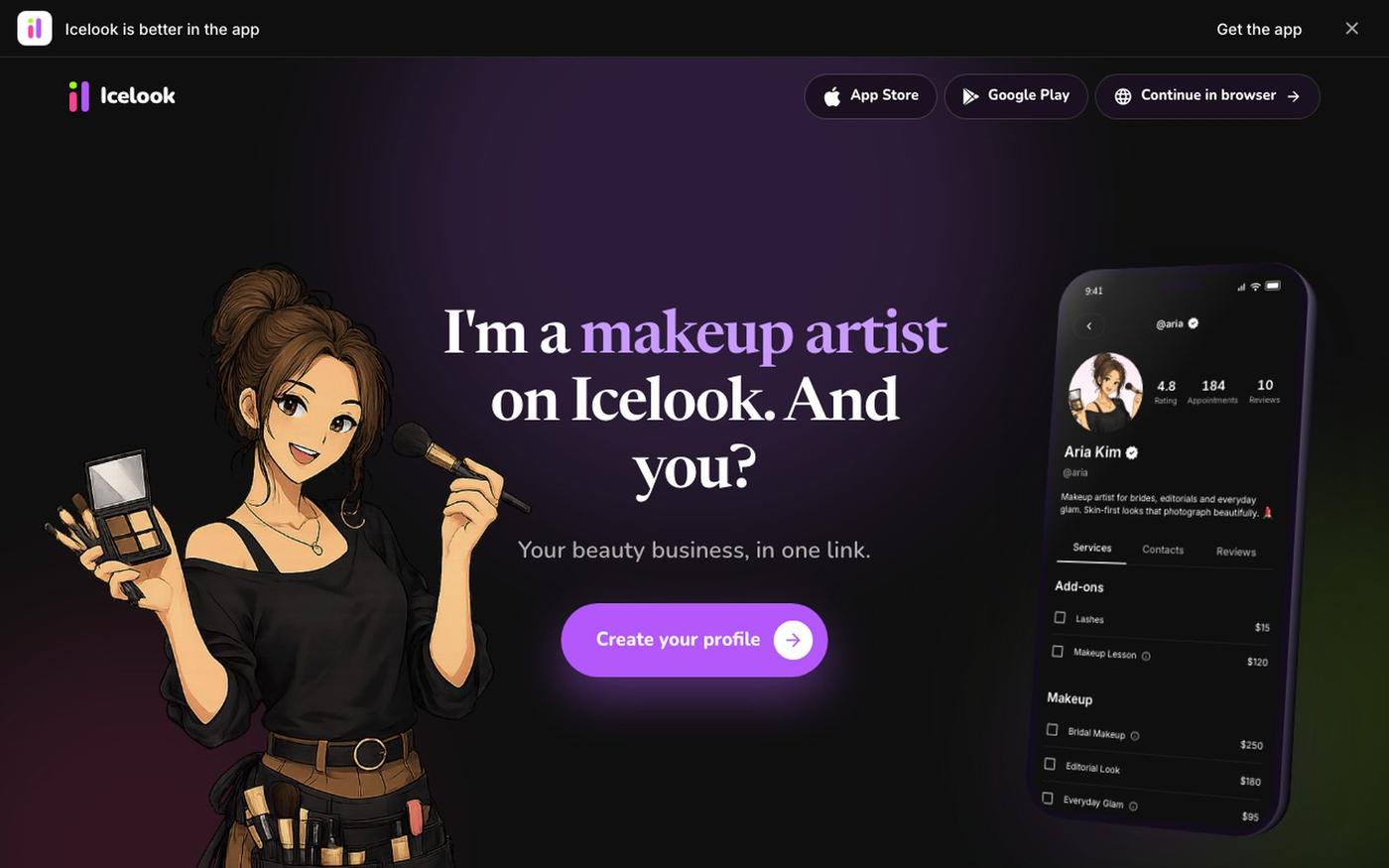 Icelook — find your favorite specialist — screenshot