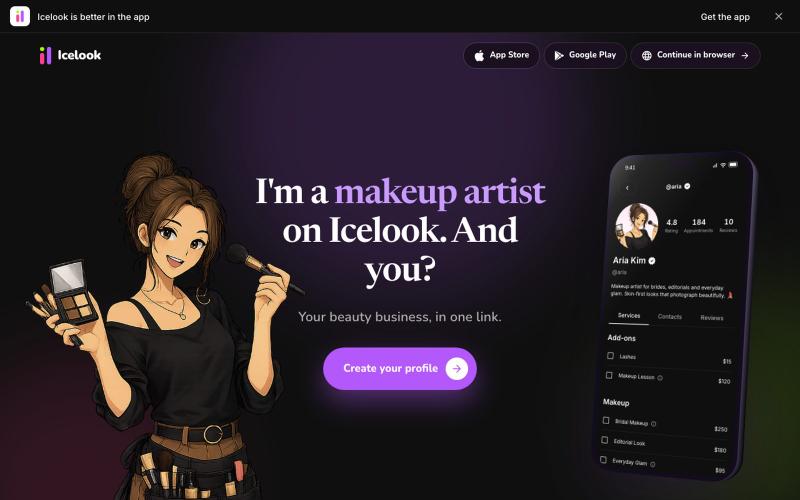 Icelook — find your favorite specialist — screenshot